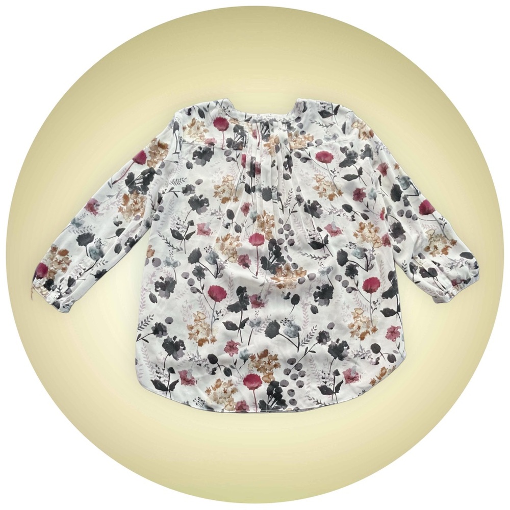 NYDJ Floral Tunic Blouse - Picture 2 of 6